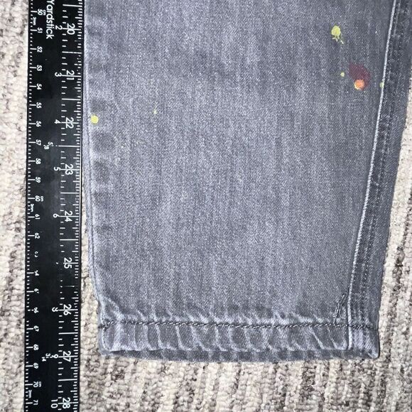 Forever 21 Women’s Barrel Jeans Sz 25 Black Modified Vintage 90s Trending Now - Picture 7 of 7